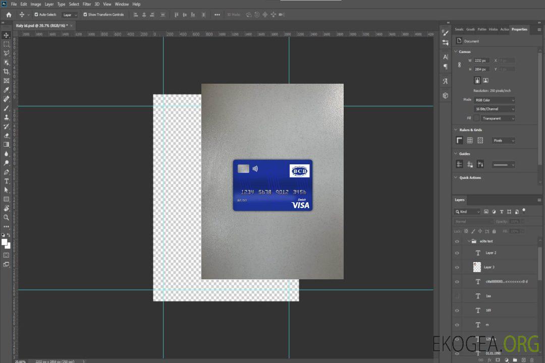 Banque de crédit du Burundi de Bujumbura, carte de débit visa, photolook , avant template Banque de crédit du Burundi de Bujumbura, carte de débit visa, photolook , avant template